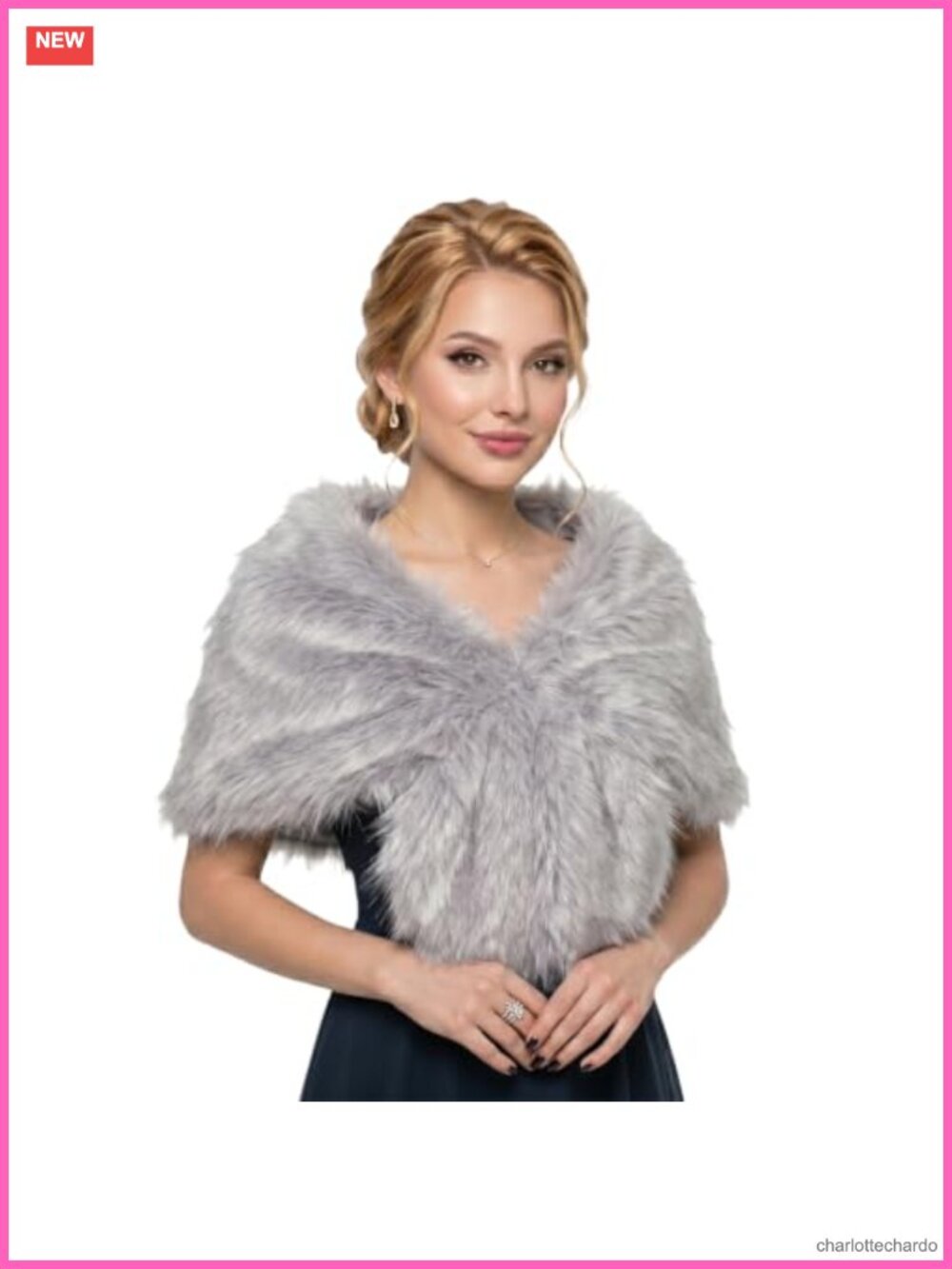 Faux Fur Collar Scarf Wrap Stole Shawl Neck Warmer